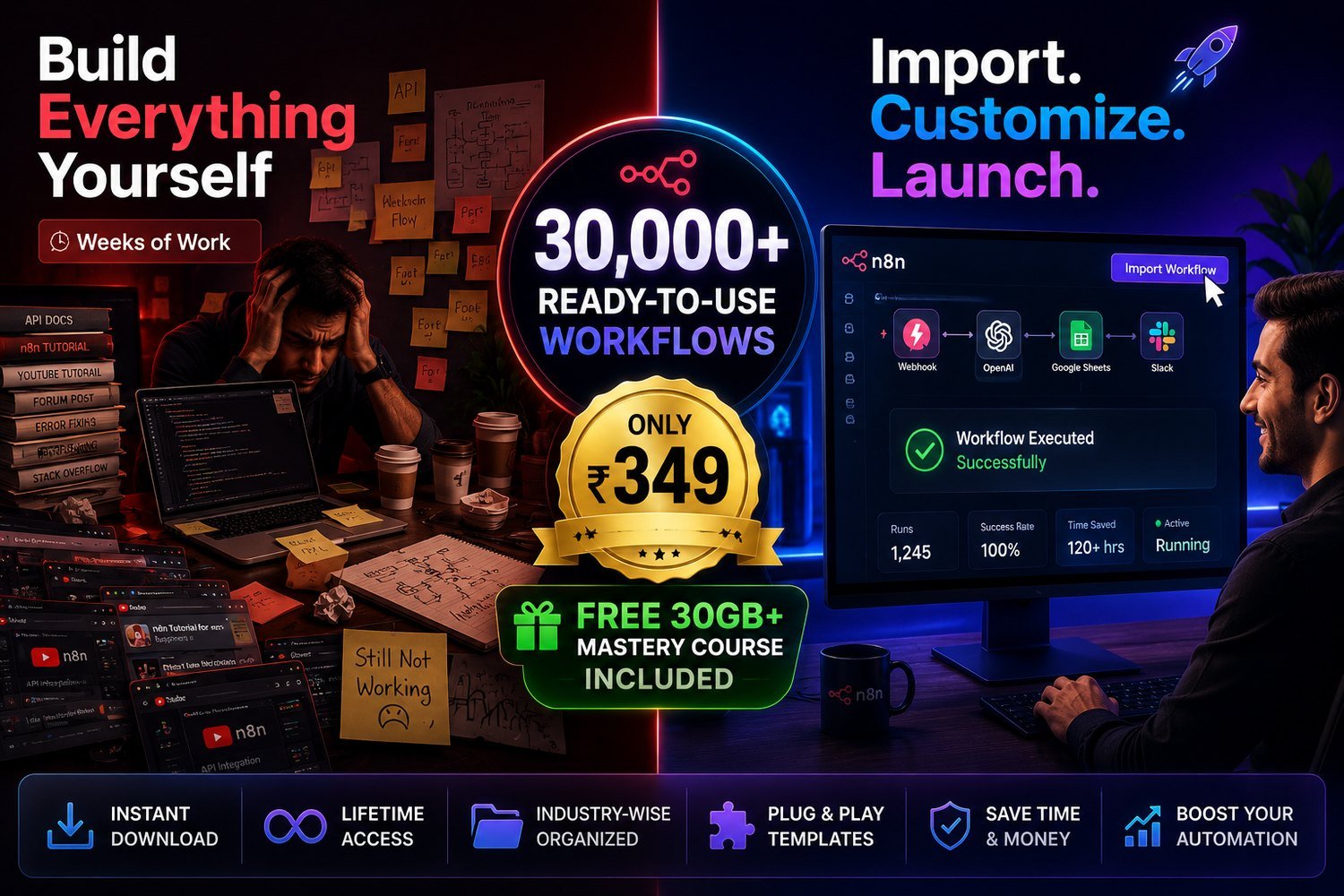 30,000+ n8n Automation Templates (AI Agents, CRM, E-commerce & More)